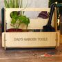 Personalised Wooden Garden Tool Caddy – Gift For Gardener, thumbnail 5 of 7