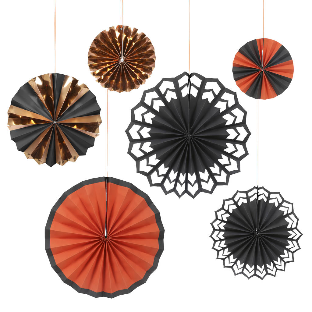Halloween Pinwheel Fan Decorations By Peach Blossom