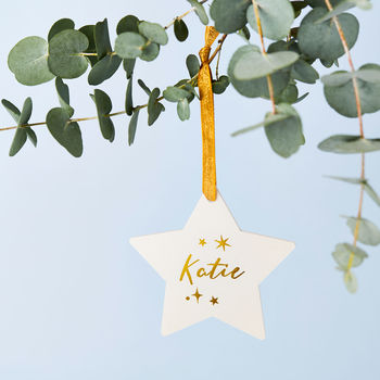 Personalised Celestial Star Decoration, 6 of 6