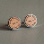 Personalised Father's Day Cufflinks With Secret Message, thumbnail 3 of 6
