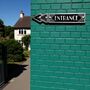 Entrance Metal Door Sign Art Deco Or Modern, thumbnail 2 of 6