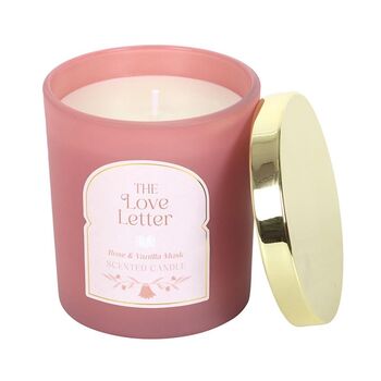 The Love Letter Rose And Vanilla Musk Candle, 2 of 2