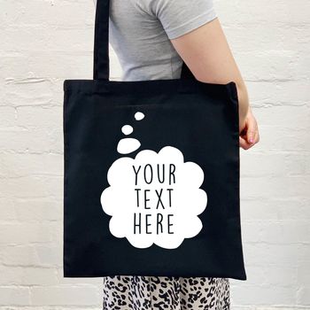 Personalised Thought Bubble Tote Bag By Lovetree Design ...