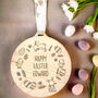 Personalised Happy Easter Wooden Decoration, thumbnail 3 of 5