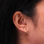 9ct Yellow Gold Plain Hoop Earrings, thumbnail 8 of 9