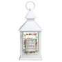 Personalised Poinsettia White LED Lantern – Christmas Ornament, thumbnail 6 of 6