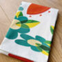 Retro Floral Organic Cotton Tea Towel, thumbnail 6 of 8