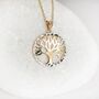 Personalised Solid 9ct Yellow Gold Tree Of Life Necklace, thumbnail 4 of 12