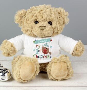 Personalised 'My 1st Christmas' Teddy Bear, 3 of 3