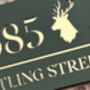 Personalised Stag Design House Acrylic Number Sign, thumbnail 10 of 11