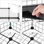 Nine Cube Wire Grid Storage Shelving Unit, thumbnail 5 of 7