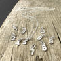 Mini Sterling Silver Number Necklace, thumbnail 5 of 7