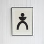 Bold Abstract Person Framed Print, thumbnail 1 of 5