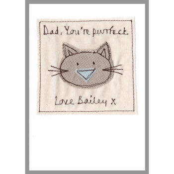 Personalised Cat Birthday Card For Him, 10 of 12