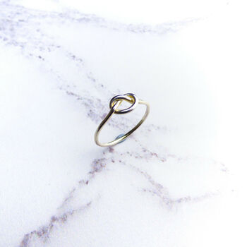 White Gold Proposal Love Knot Ring, 2 of 4