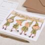 Christmas Elves Thank You A6 Postcard Pack, thumbnail 1 of 3