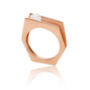 Rose Gold Vermeil Ring With White Pearl Alvaro, thumbnail 3 of 4