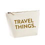 Travel Things Holiday Cosmetic Bag Pouch, thumbnail 3 of 5
