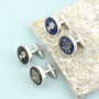 Personalised 70th Birthday Enamelled Sixpence Cufflinks, thumbnail 3 of 9