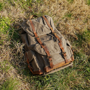 Waxed Canvas Backpack, 5 of 12