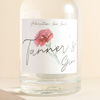 Personalised Birth Flower Gin, 5 of 6