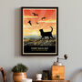 Limited Edition Shorthaired Cat Print: Cat Lovers Gift, thumbnail 3 of 7