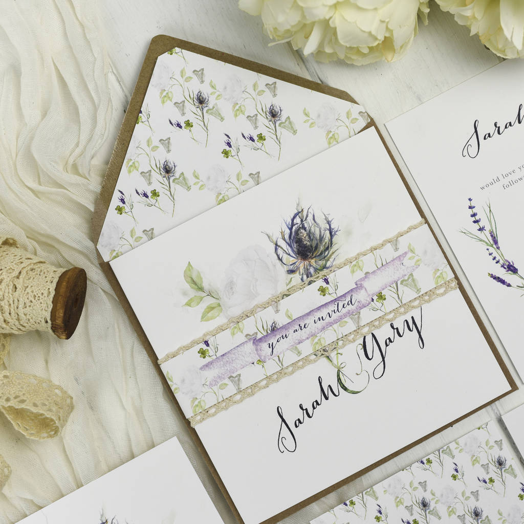 Floral Wedding Invitations By Julia Eastwood | notonthehighstreet.com