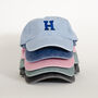 Custom Initial Embroidered Junior Vintage Cap, thumbnail 7 of 8