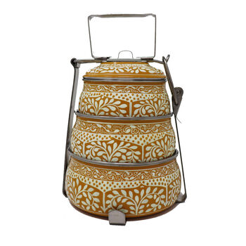 Hand Painted Indian Tiffin Lunch Box, 10 of 12