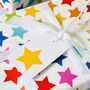 Rainbow Stars Wrapping Paper Set, thumbnail 2 of 2