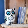 Owl Money Box Blue, thumbnail 2 of 2