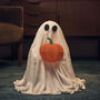 Light Up LED Ghost Holding Pumpkin Halloween Figure, thumbnail 2 of 5