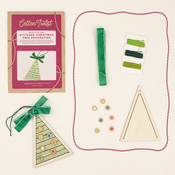 Make Your Own Stitched Christmas Tree Decoration, 3 of 7