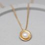 9ct Gold Pearl Necklace. Handmade Pearl Pendant, thumbnail 2 of 6