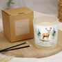 Personalised Watercolour Stag Candle Jar – Christmas Gift, thumbnail 4 of 5