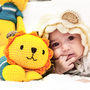 Personalised Hand Knitted Leo Bed Teddy, thumbnail 2 of 10