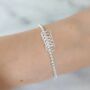 Sterlling Silver Heart Milestone Birthday Bracelet, thumbnail 2 of 7
