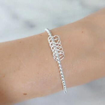 Sterlling Silver Heart Milestone Birthday Bracelet, 2 of 7