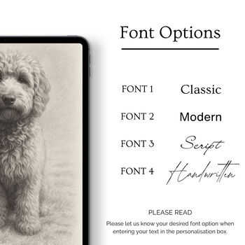 Personalised Black And White Pencil Sketch Pet Portrait, 2 of 7