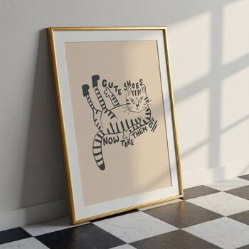 Cute Shoes Funny Hallway Print, 3 of 3