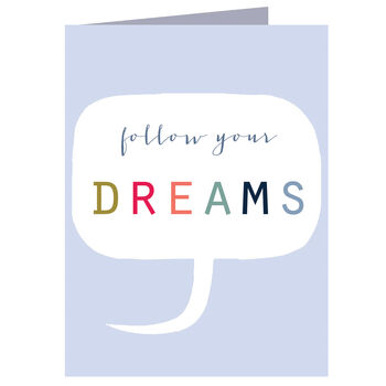 Mini Follow Your Dreams Card, 2 of 4