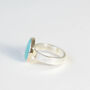 Turquoise Gemstone Ring Set In 9ct Gold 'Healing', thumbnail 3 of 5