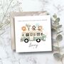 Safari Animals Birthday Card, 1st 2nd Birthday Card For Son, Daughter, Any Relationship, thumbnail 1 of 2