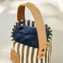 Green Striped Wine/Champagne Bottle Bag, thumbnail 5 of 6