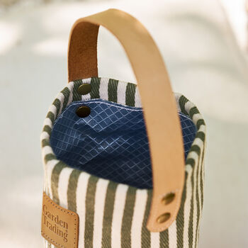 Green Striped Wine/Champagne Bottle Bag, 5 of 6