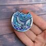 Shaker Whale Enamel Pin – Glitter Quicksand Ocean Bubbles, thumbnail 4 of 5