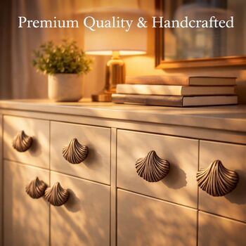 Nautical Brass Seashell Knob, 2 of 8