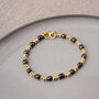 Pearl Gem Bracelet 18ct Gold Plated Sterling Silver, thumbnail 3 of 6