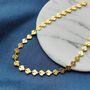 Golden Brass Fan Charm Thin Slim Foot Payal Anklet, thumbnail 4 of 6