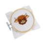 Bramble Farm Highland Cow Mini Cross Stitch Kit | Craft | Embroidery | Hobby, thumbnail 4 of 5